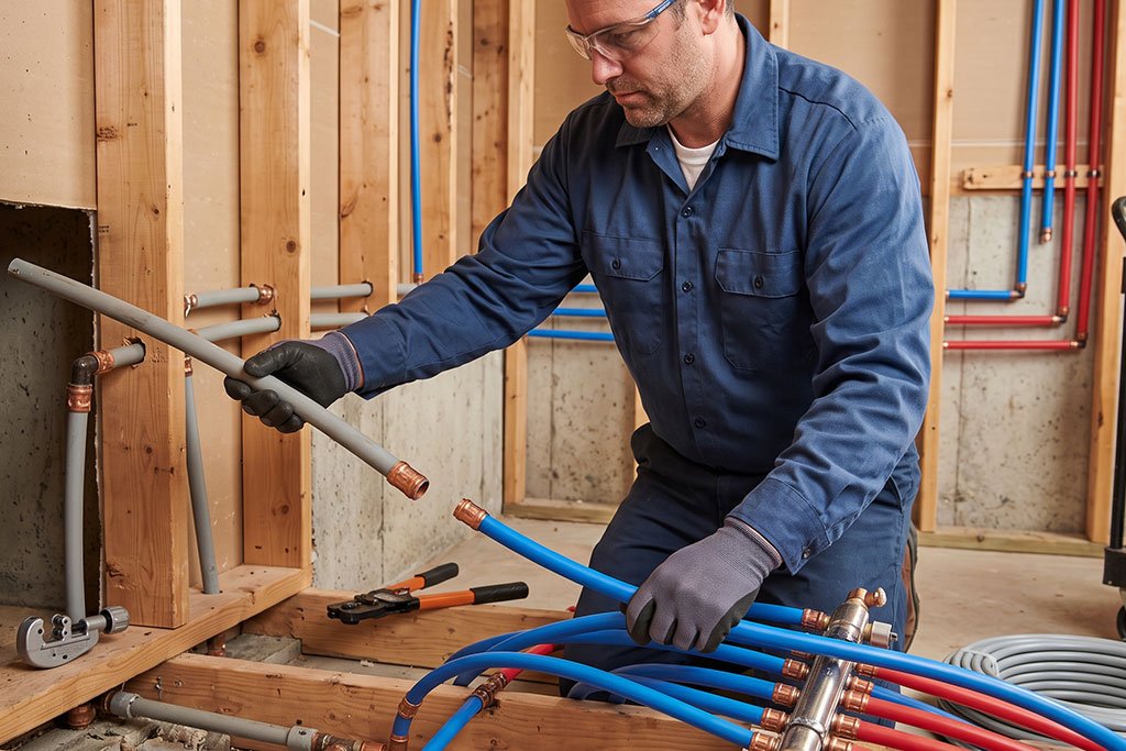 Poly-B Pipe Removal & PEX Line Installation